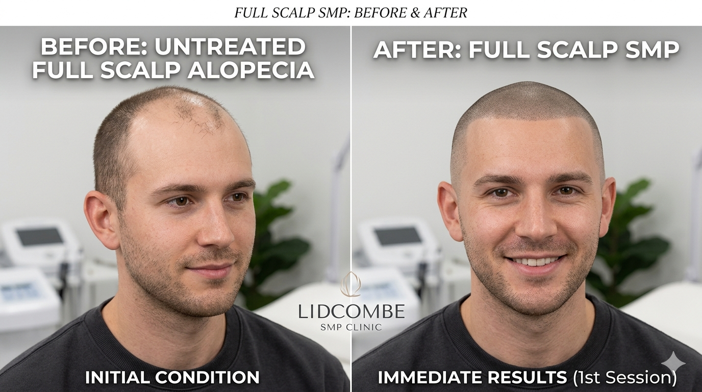 Full Scalp SMP Before and After